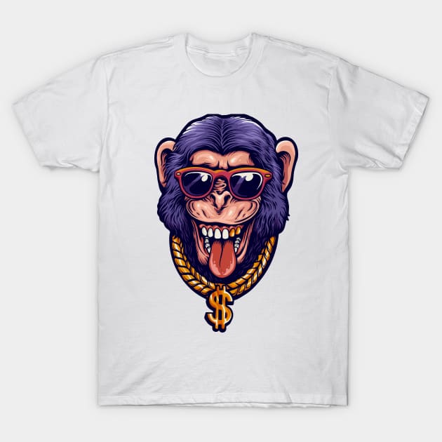 Millionaire Cheeky Monkey T-Shirt by Weird Banana